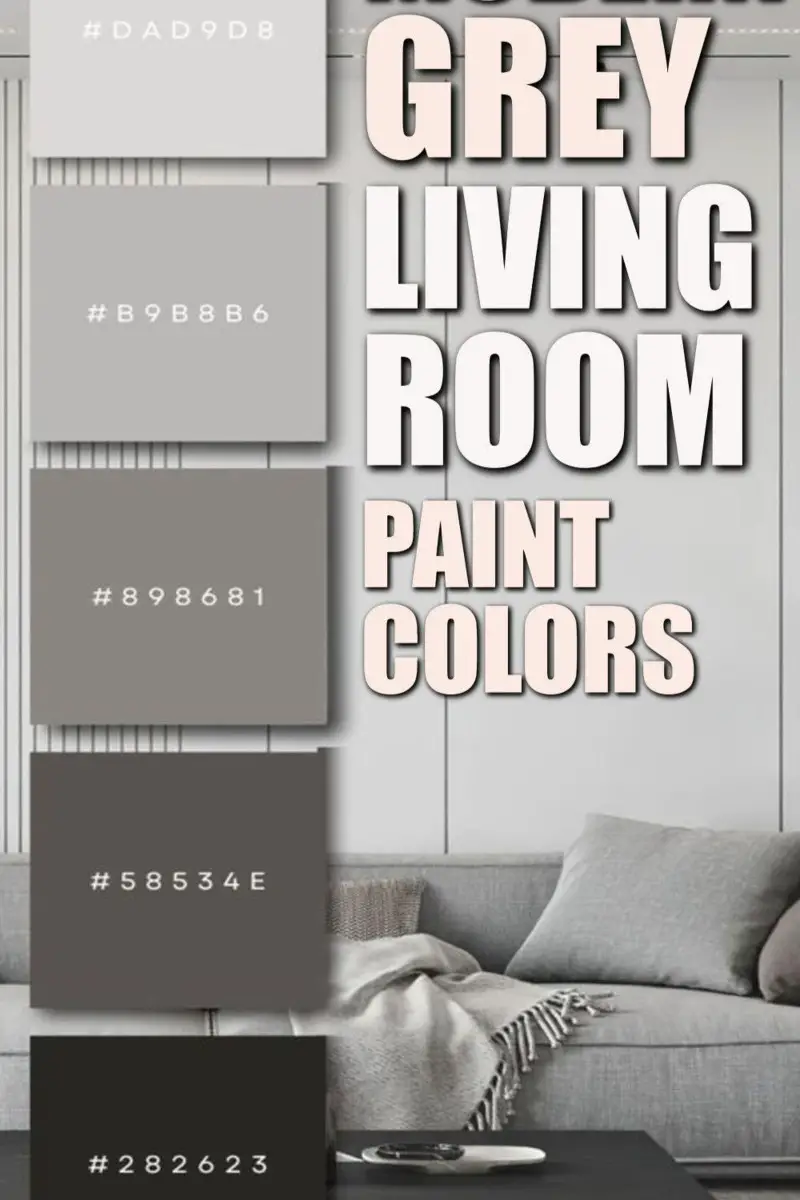 Modern grey living room paint colors