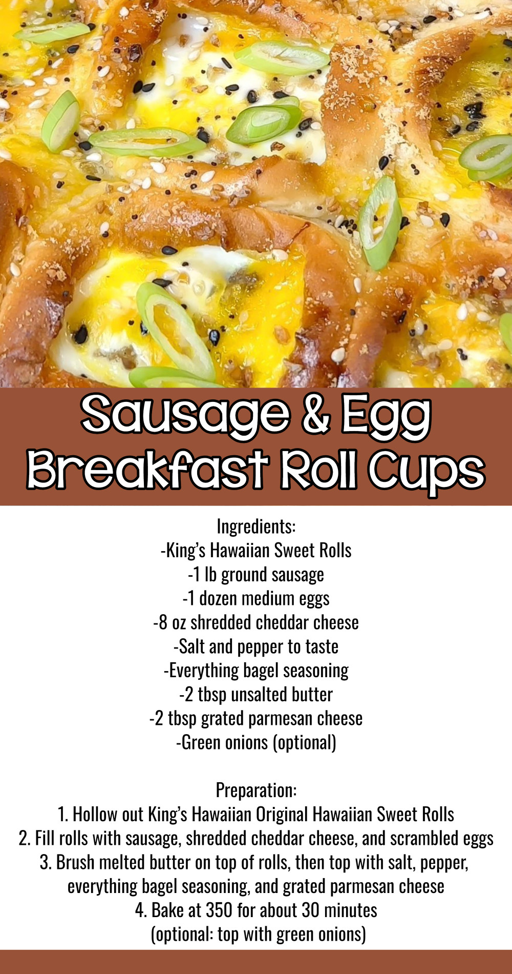 Sausage and Egg Breakfast Roll Cups
