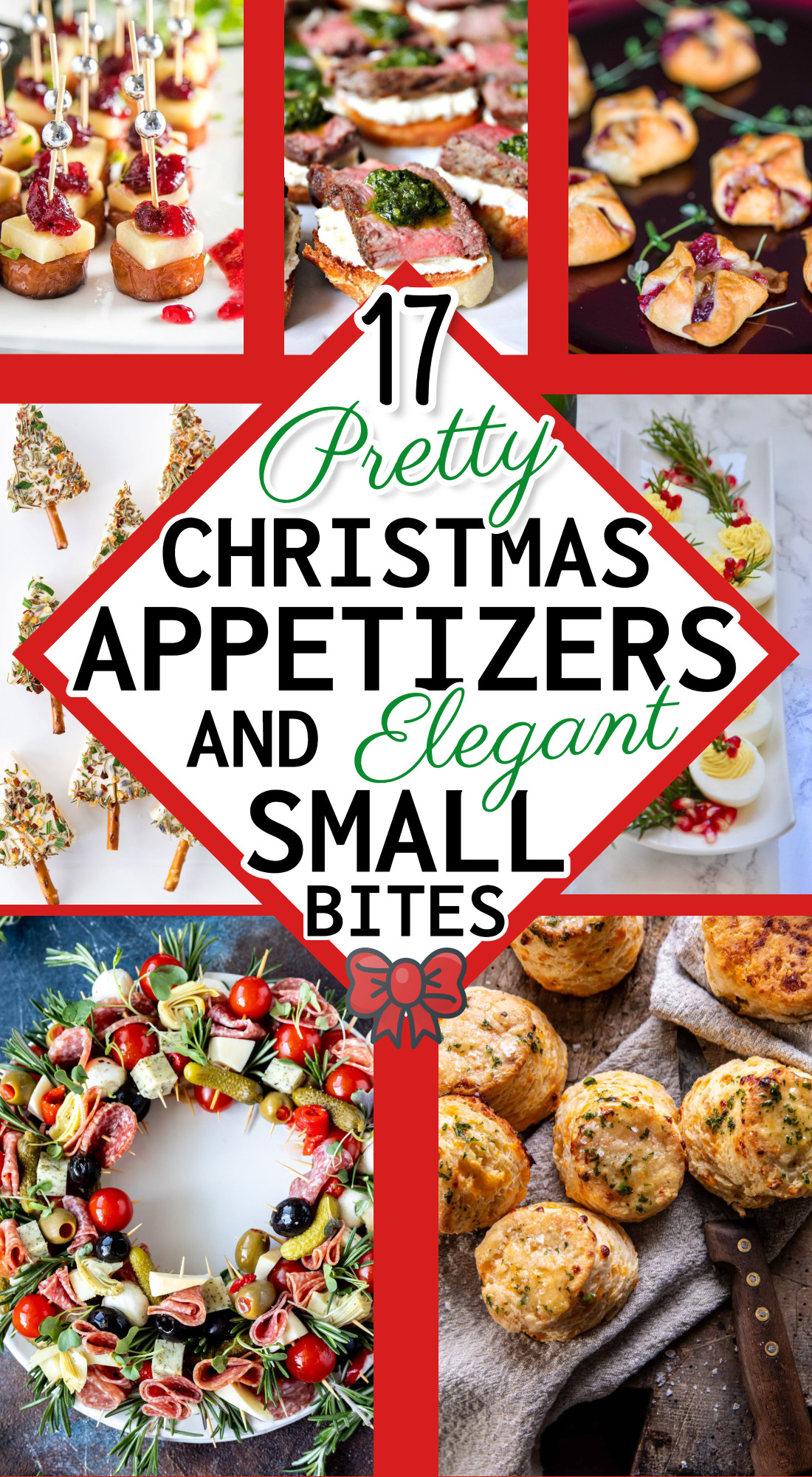 Elegant Appetizers For Holiday Party Events - 17 Pretty Little Small Bites For Christmas