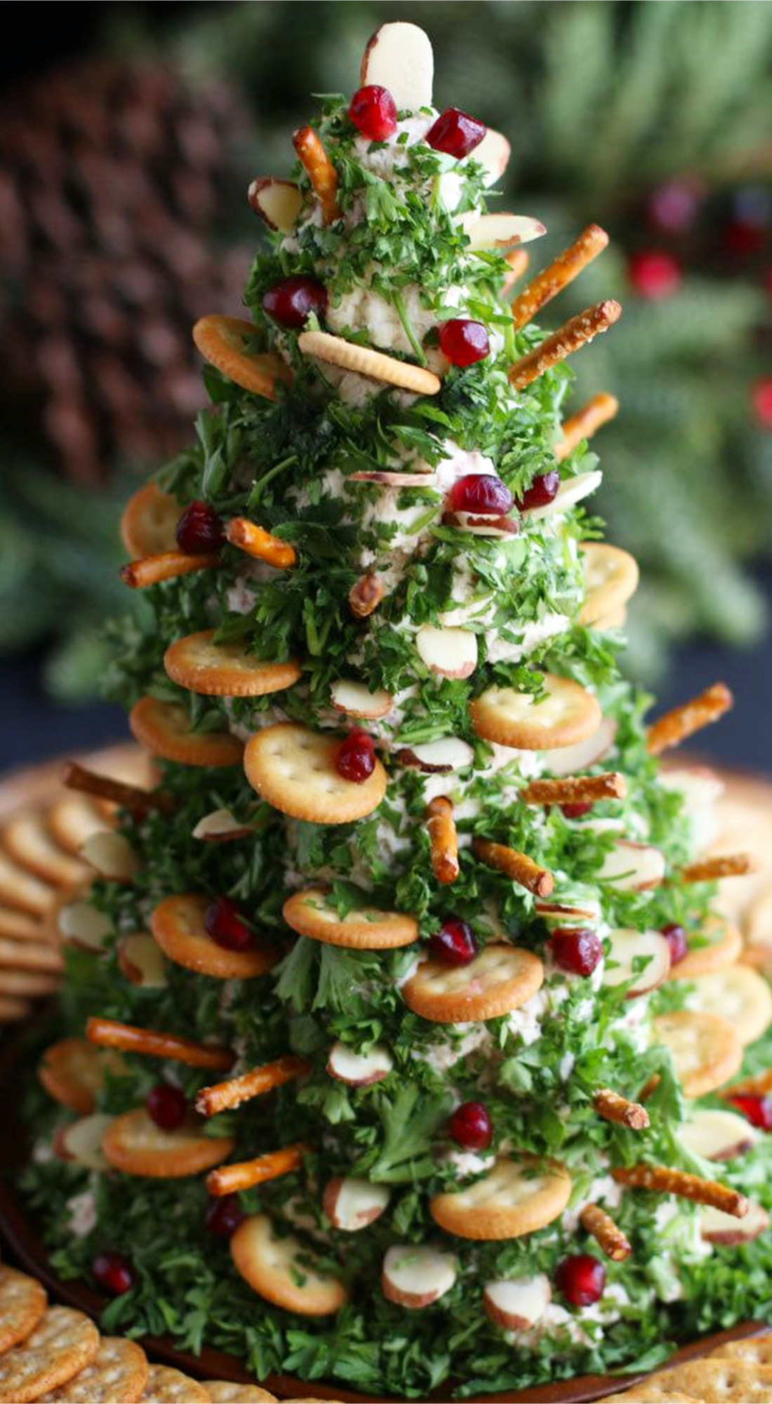 Bacon and Cheese Christmas Tree