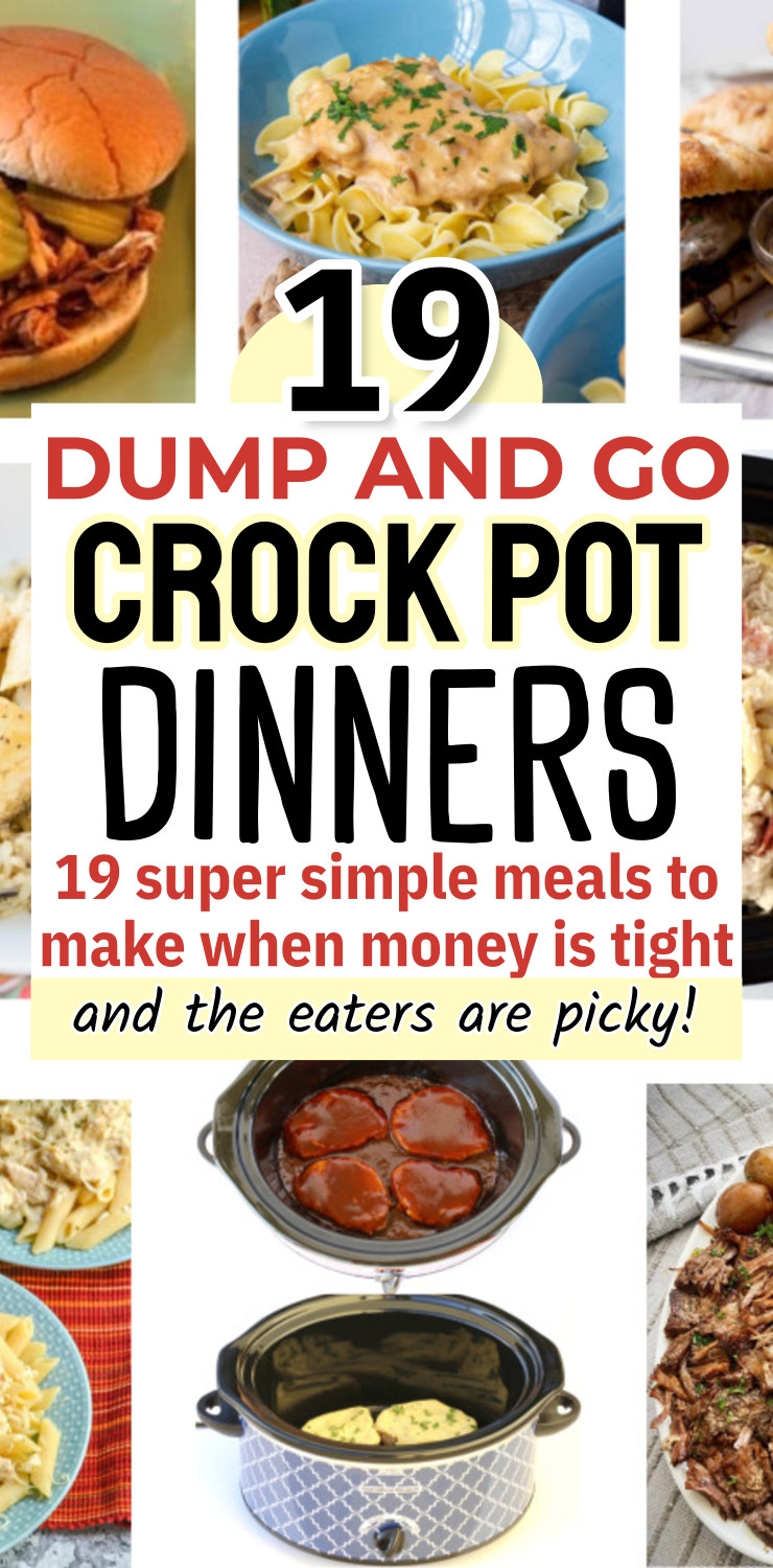 Dump and go crockpot dinners