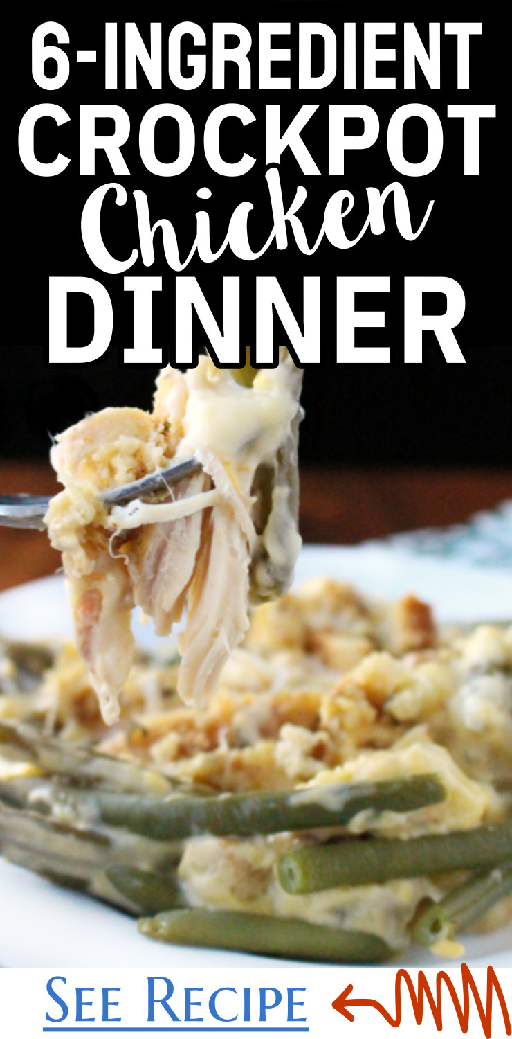 6-Ingredient Crockpot Chicken Dinner