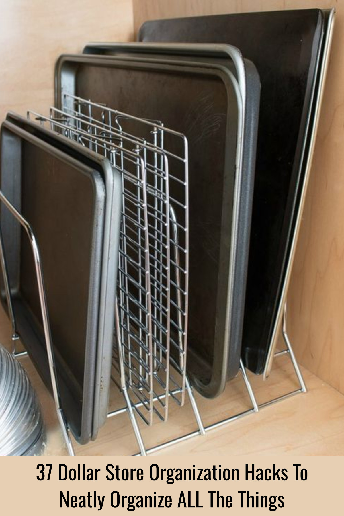 Kitchen Cabinet Organization Ideas for Baking Sheets and Cookie Pans