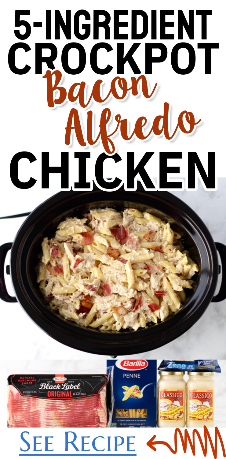 5-Ingredient Bacon Alfredo Chicken