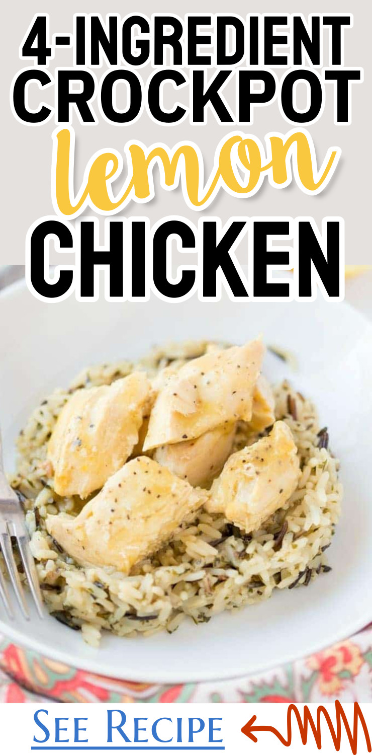 4-Ingredient Crockpot Lemon Chicken