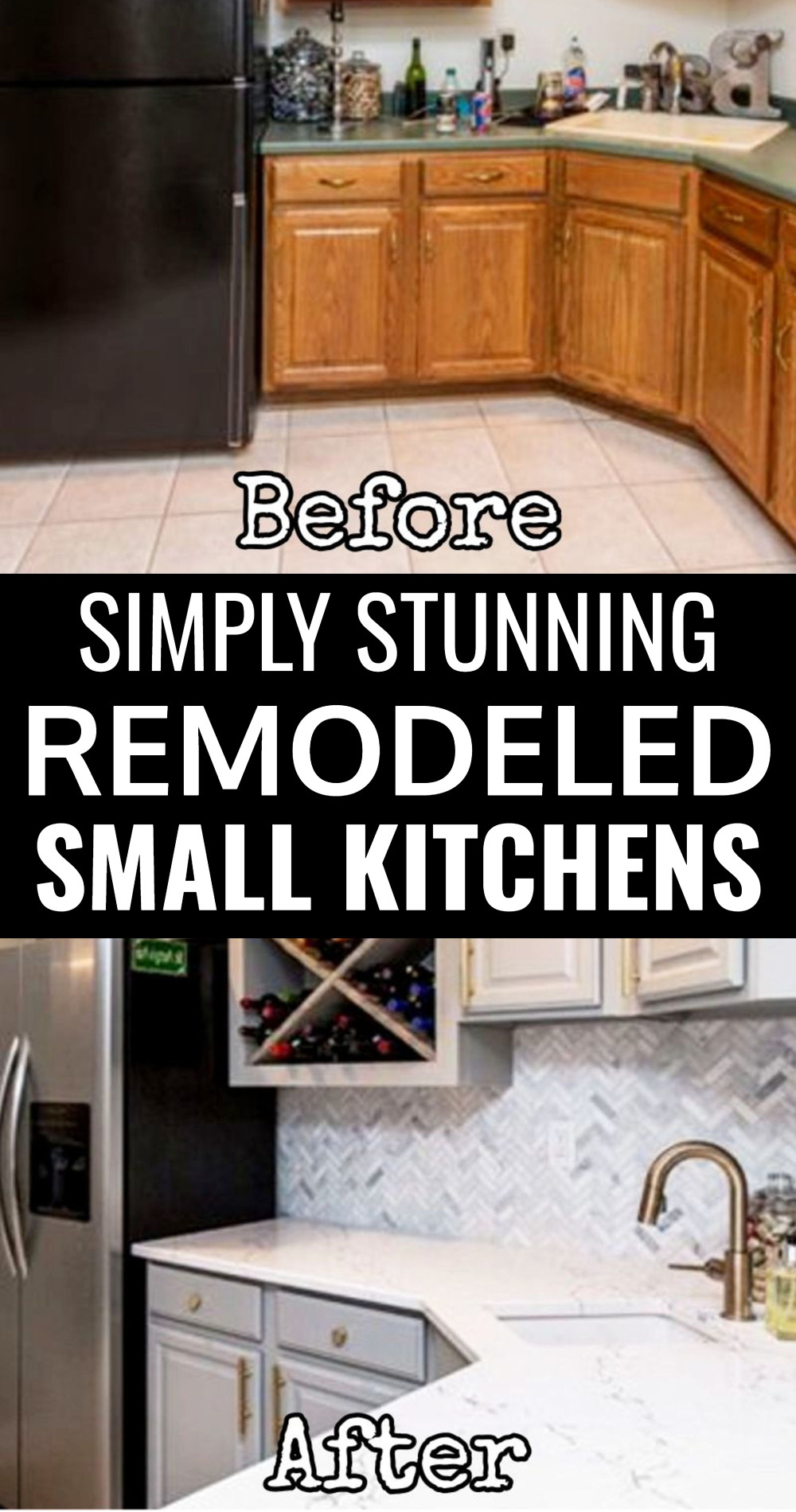 Simply stunning remodeled small kitchens before and after