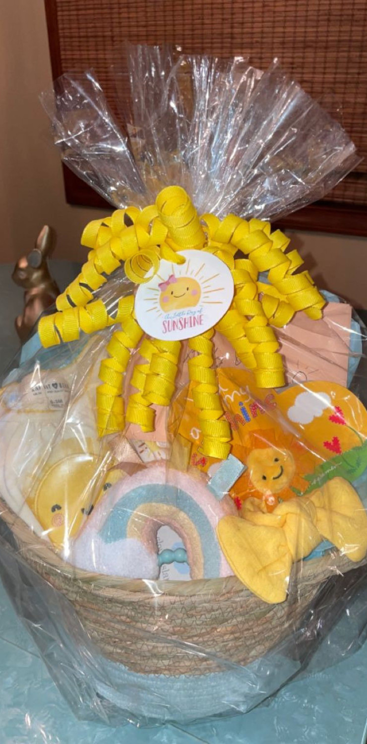 basket of sunshine cheap DIY baby shower gift